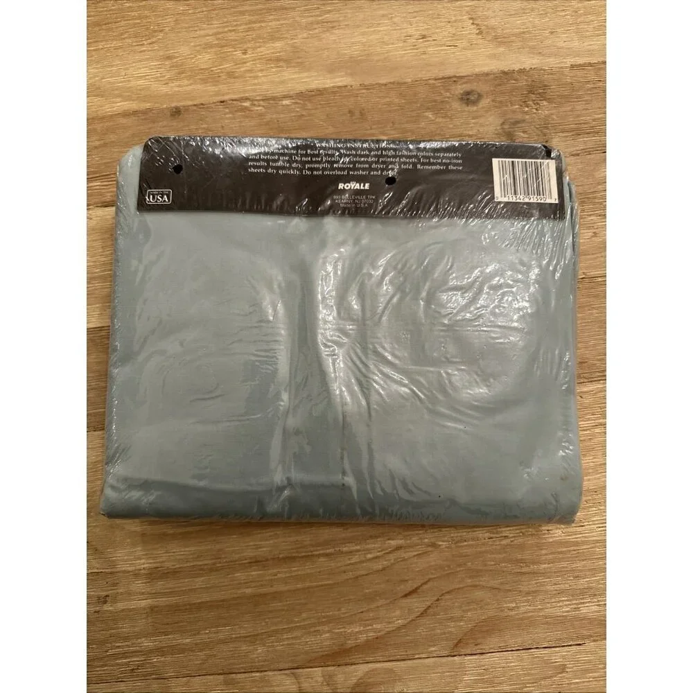 Vintage Royale Percale NO-IRON Cotton Blend 3 PCS Twin Sheet Set NEW